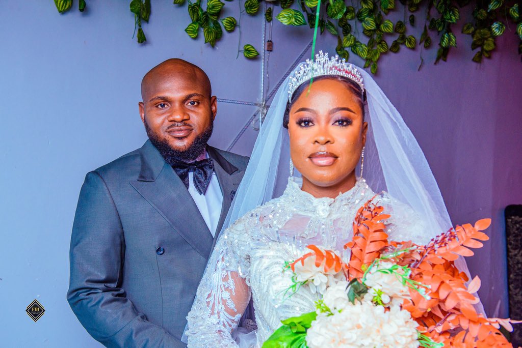 bigsamo's tweet photo. I did a thing over the weekend! I got married to the love of my life. 

Mr and Mrs Samuel George-Esu https://t.co/ay7CiEcFnm