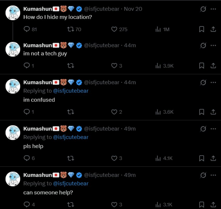 jojinho00's tweet photo. @mrjeffu It's been confirmed for some time that he's actually Indonesian. When the location feature was announced, he even panicked since he feared the gig was up, but he's since figured out how to spoof his location. https://t.co/L8yTvUGRGK