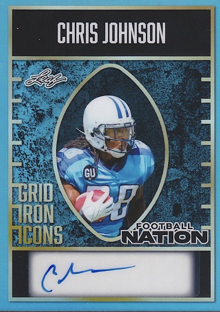 Leaf_Cards's tweet photo. Prayers go out to Chris Johnson and his family following his recent ALS diagnosis. Wishing him strength and courage🙏 https://t.co/4MaNULlZCM