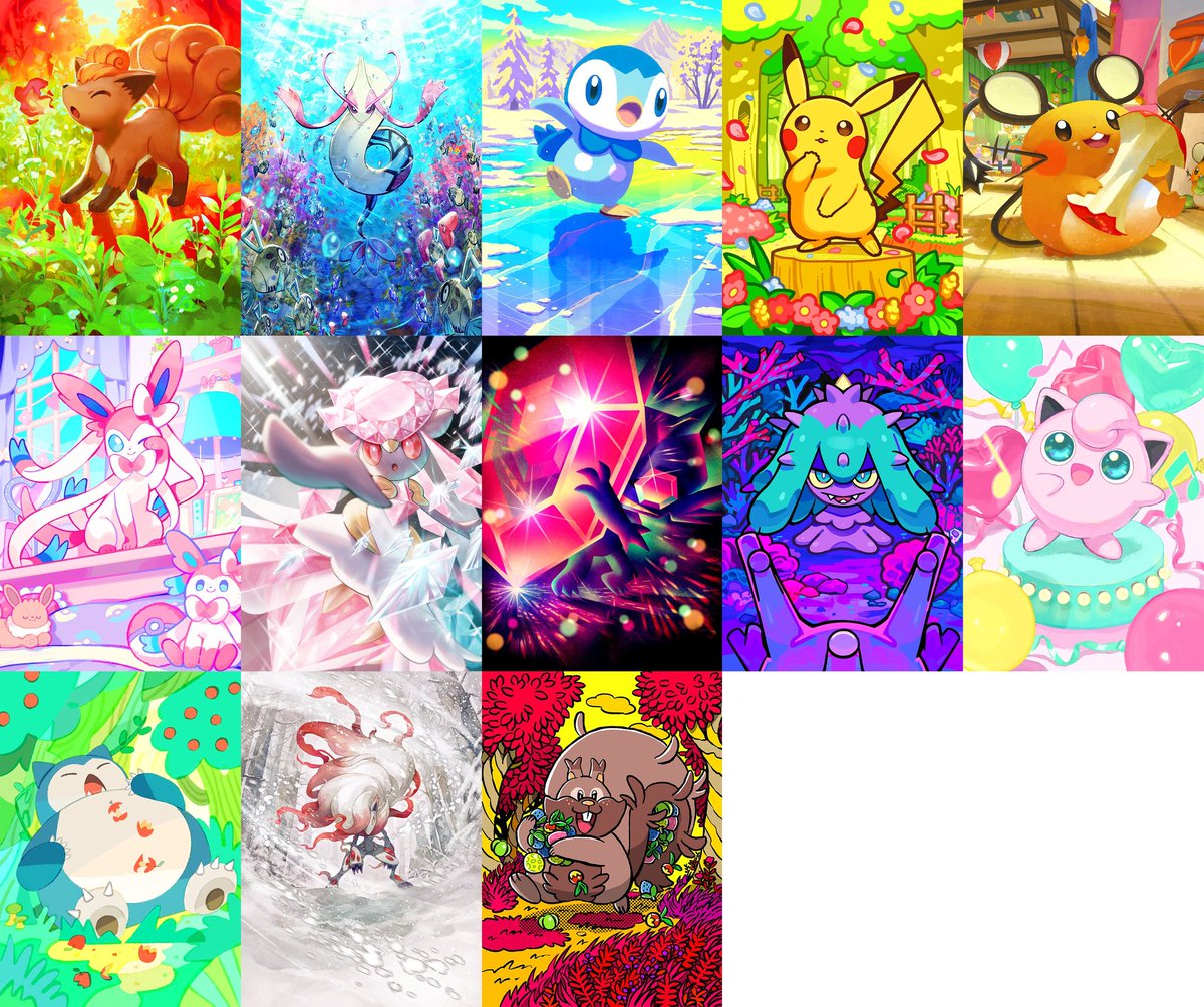 fikaimo's tweet photo. ポケポケ　ミラクルデイズ　収録イラスト https://t.co/rWD3uYXoyA