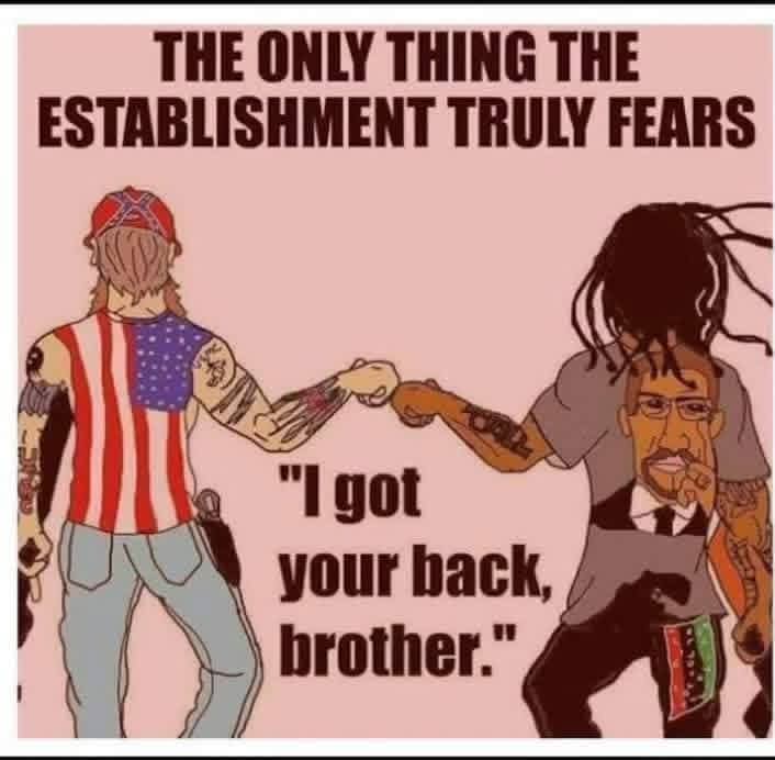 MatthewBra40297's tweet photo. @CaptKylePatriot Institutional racism is all that exists. We love eachother generally and they hate itm https://t.co/yKlbI8iZYB