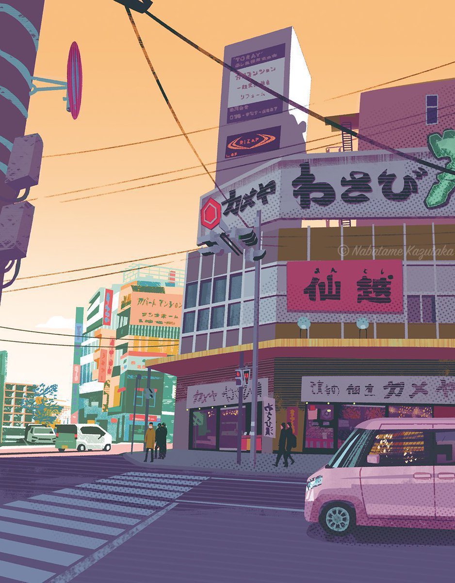 NabatameKaztaka's tweet photo. "Mishima Station at Dusk"
 (2022) https://t.co/fuhkMgyzVS