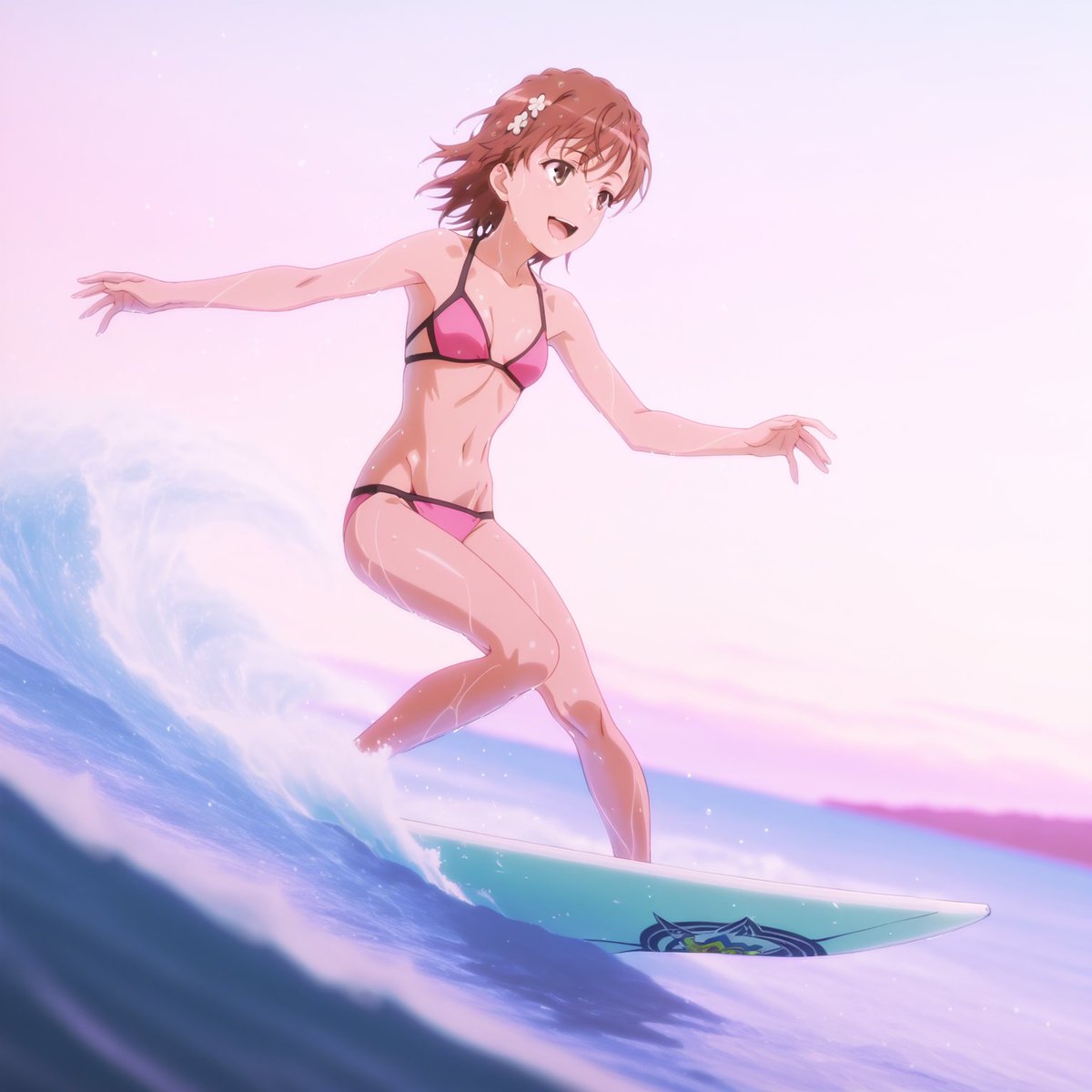 ai_mon7's tweet photo. 波にのった美琴さん

SFW.   No nudity.
#とある科学の超電磁砲
#御坂美琴 https://t.co/jHO9DuAb7D