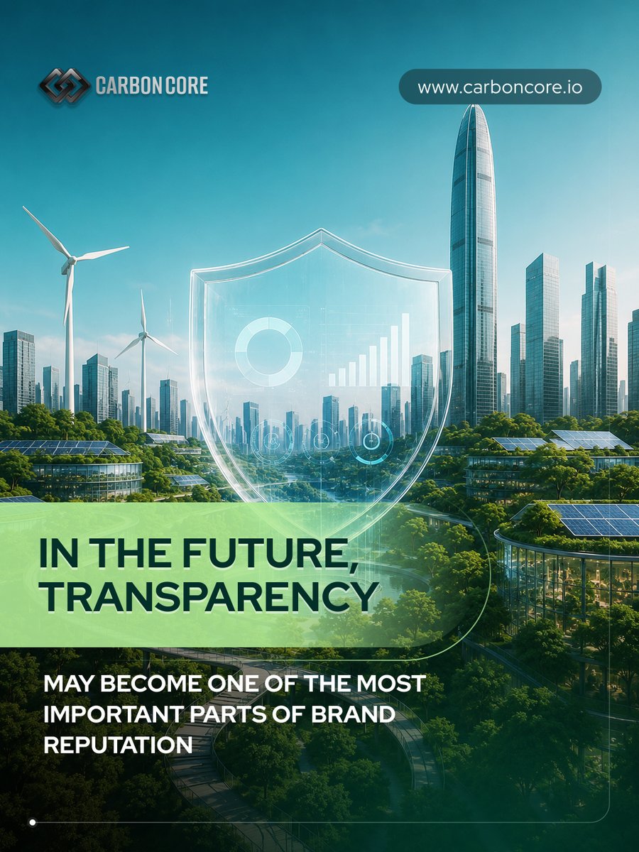 CarbonCoreIO's tweet photo. 📊 ESG: Consumers want proof, not promises

Greenwashing concerns are rising. Today, brands need measurable data, transparent reporting, and real accountability—not vague sustainability claims.

At CarbonCore, trust starts with verifiable climate action.

#CarbonCore #ESG #MRV https://t.co/vNET3gw5iQ