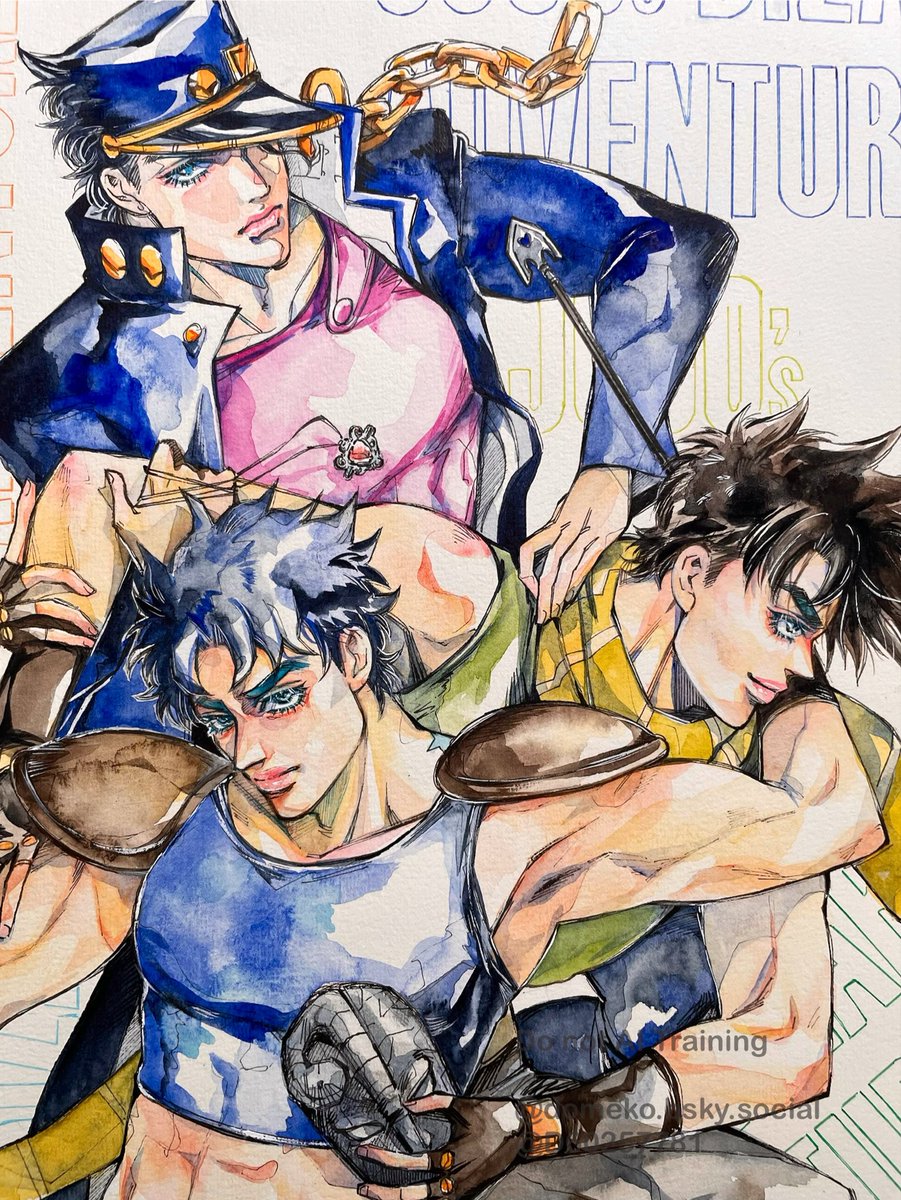 195センチ組⭐️ 過去絵😊 #jjbafanart