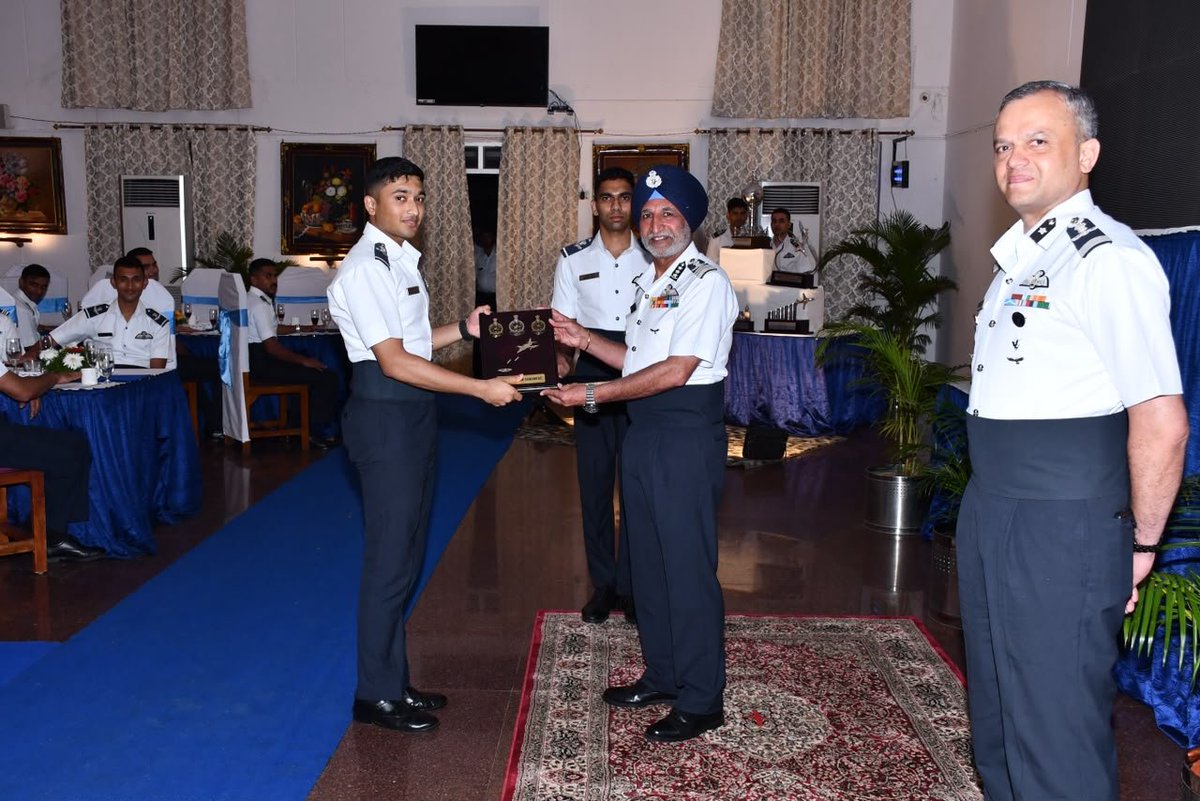 tracomiaf's tweet photo. Valedictory Function marking the successful culmination of training of 215 PC from Stage III Fighter Training was held at Air Force Station Bidar on 27 Jun 26.

Air Marshal Inderpal Singh Walia, AOC-in-C EAC graced the occasion as Chief Guest and witnessed the making of India’s next generation fighter aviators. 

In his address, the Chief Guest inspired the young aviators to forge their path with unwavering dedication, spirit of sacrifice and never give up attitude that defines true warriors of the sky. 

@DefenceMinIndia
@SpokespersonMoD
@HQ_IDS_India
@IAF_MCC
@CareerinIAF
@EAC_IAF
#IndianAirForce
#TrainingCommand 
#AFSBidar
#FighterTown