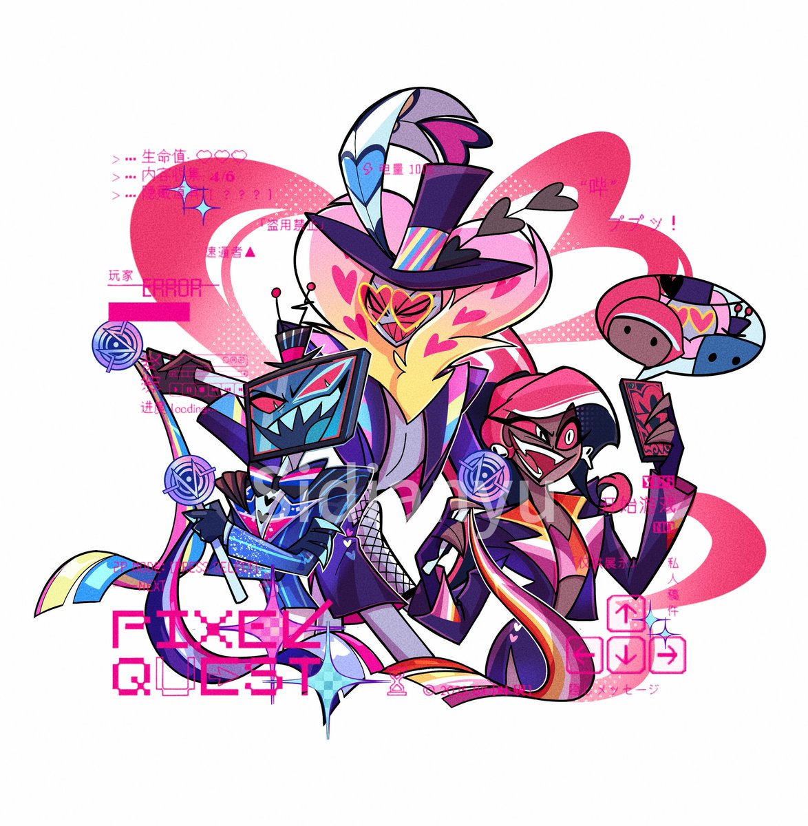 Zhxhxn2Zhxhxn's tweet photo. #hazbinHotel 
#hazbinHotelvox
#hazbinHotelValentino 
#velette https://t.co/A1FQ1pjVd1