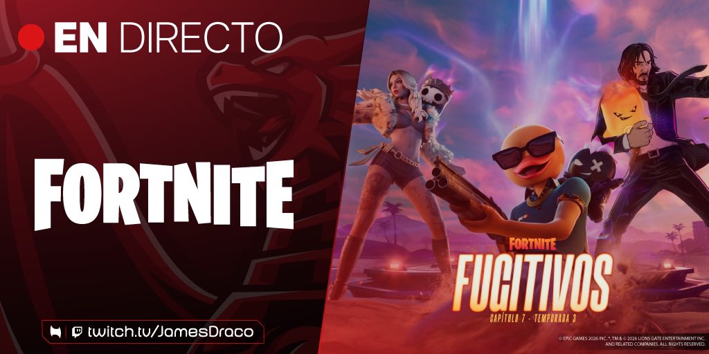 JamesDraco's tweet photo. 🔴 EN DIRECTO | Fortnite
¡Unas!

🎮 Twitch: JamesDraco 🎮

#Twitch #TwitchStreamers https://t.co/NR62rHfMq5