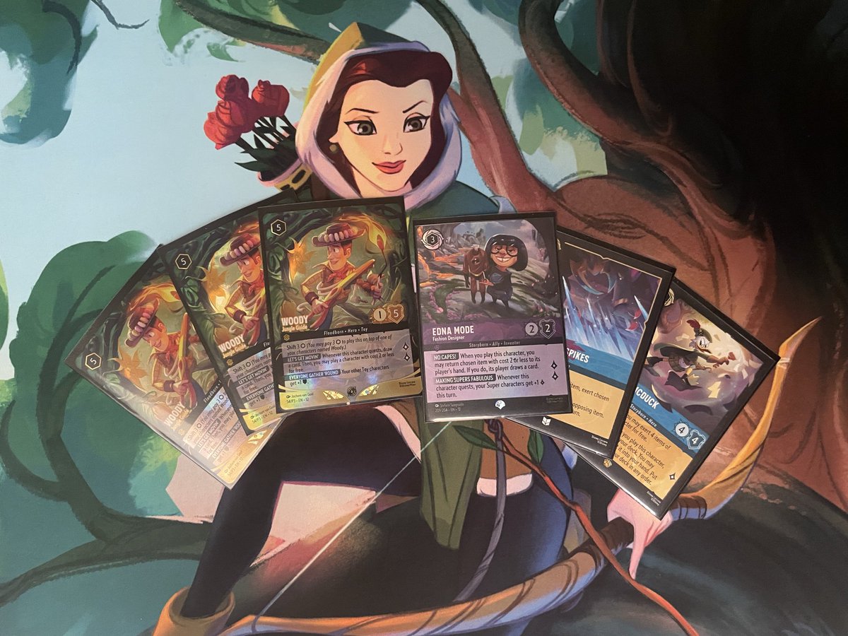 LeftoverPizza_'s tweet photo. @LorcanaVillain A Dumbo/Elsa/Genie -less 🔵🟣 item list that I played this set champs season. Felt really good into all match ups except the mirror. https://t.co/QJSxPFSjxy