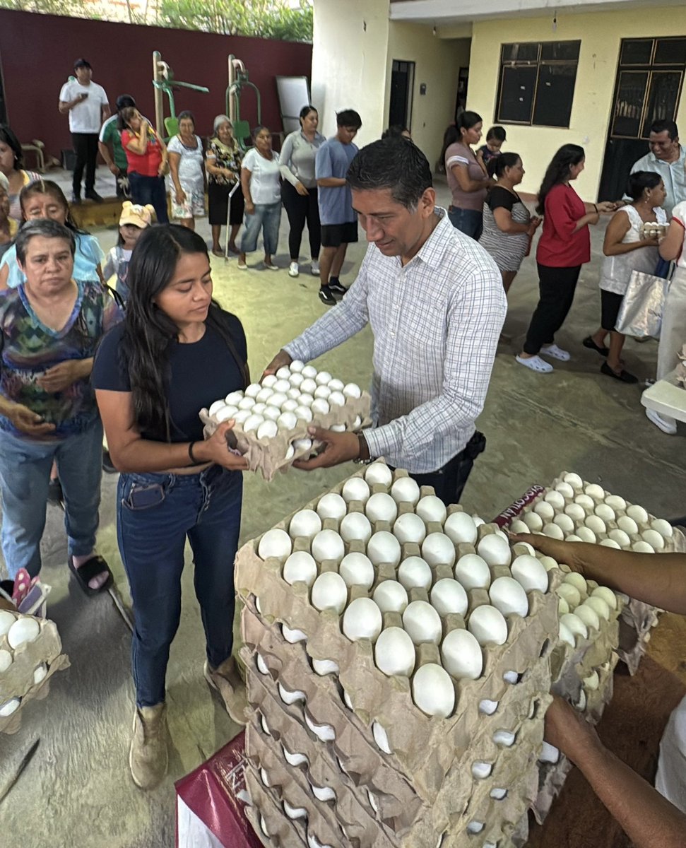 Alejandro_ALJ's tweet photo. 🥚🤝 En la colonia Oriental de Santa Cruz #Xoxocotlán, las familias pudieron acceder a huevo a bajo costo gracias al programa Abasto Popular, una acción que contribuye al ahorro en el gasto diario y fortalece la economía de los hogares.

¡Seguimos trabajando por nuestra gente! 🙂 https://t.co/6fPEh6ATD5