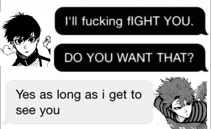 Arieslikesbllk's tweet photo. It's low-key canon cause Hugo does want to meet Isagi again.....

#hgis                    #hugosagi https://t.co/TymWE2FqYi