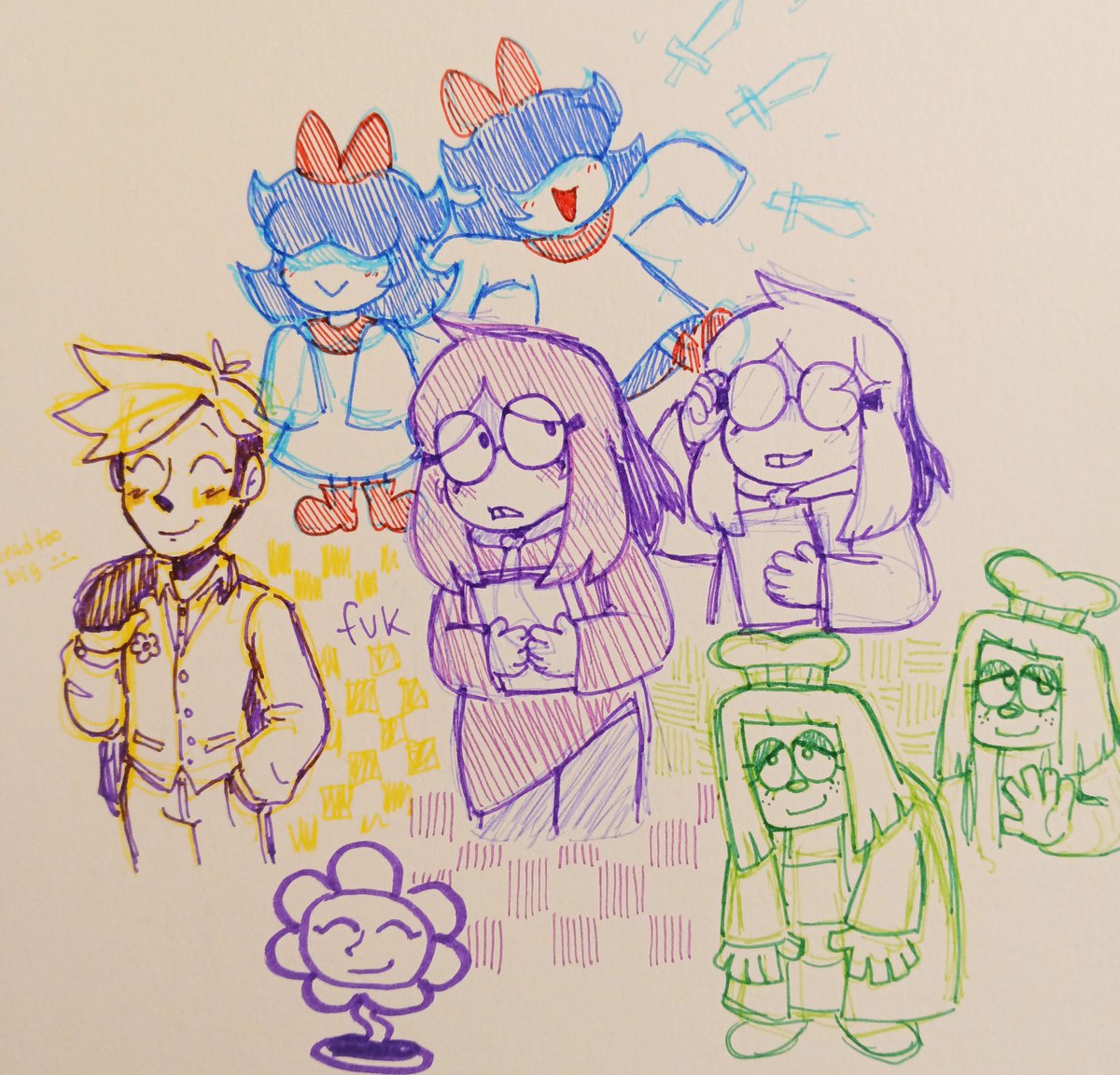 superbellsubs's tweet photo. // deltarune spoilers
flower doodling https://t.co/C0ycquJer3