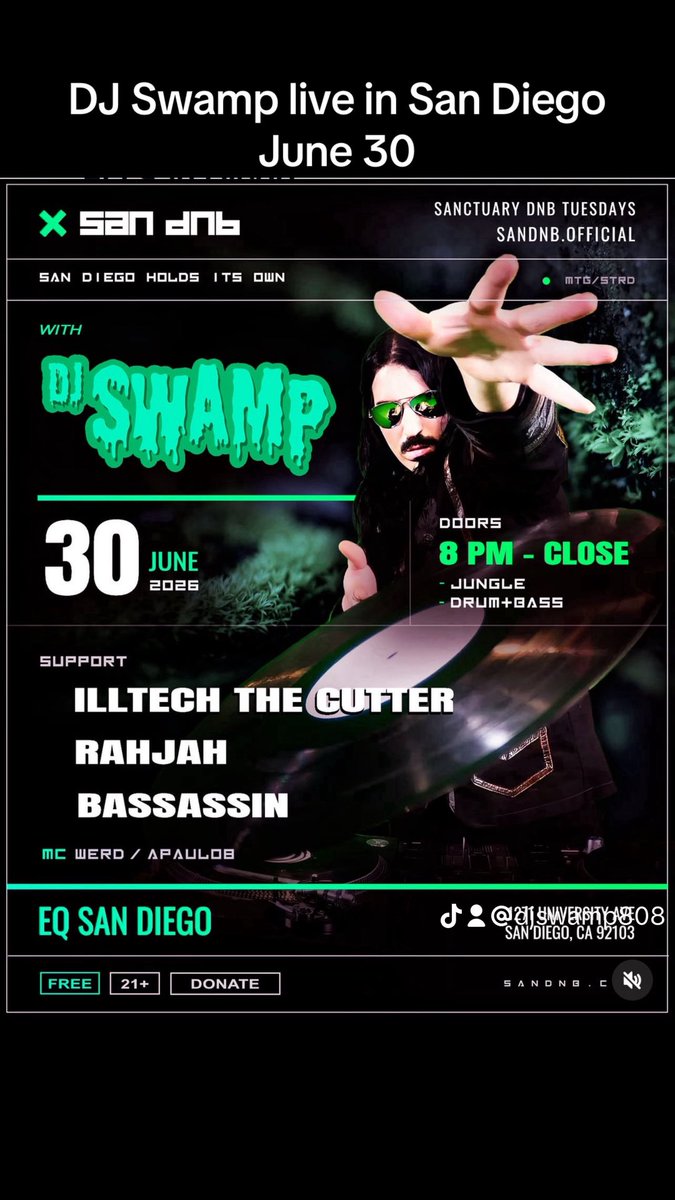 DJSWAMP's tweet photo. Tomorrow DJ Swamp live in San Diego https://t.co/kUD2Fmhf3X