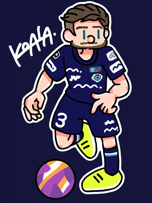 なんとなくエミル・サロモンソン選手 #EmilSalomonsson #アビスパ福岡 #fanart