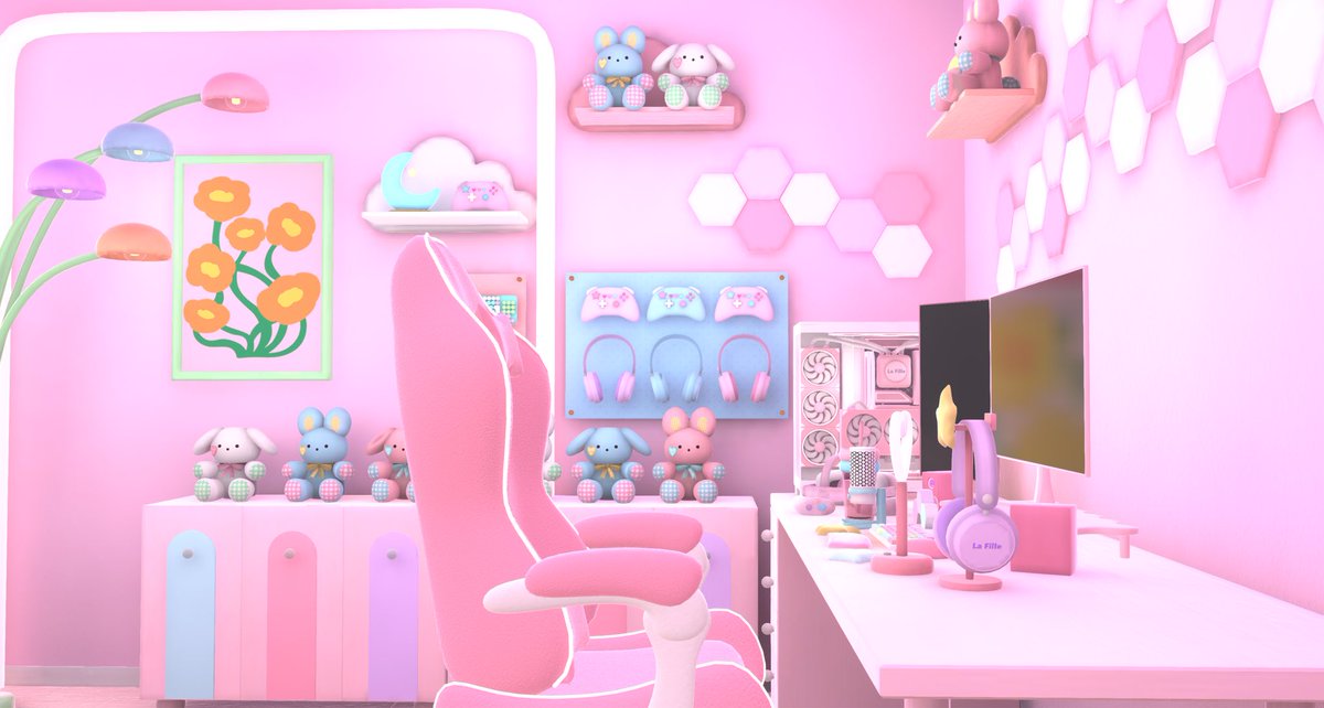 lafille_3dcg's tweet photo. 🎨Warudo背景テスター募集🎨
Warudo向け配信背景『Sweet Gaming Room』のリリースに伴い、テスター様を【3名程】募集します

📌スケジュール
・応募期間：6/30(火) 〜 7/3(金) 18:00
・テスト期間：7/4(土) 〜 7/12(日)

📌応募方法
本投稿をRP + リプライ

📌依頼内容
・Warudoへの導入テスト
・アバター込みの写真 or 動画撮影（1点〜）
・��単なアンケートへのご回答
※撮影した画像等は商品ページに掲載予定

📌テスター報酬：本背景の製品版

ご応募お待ちしております🌷

#Warudo #VTuber  #配信背景