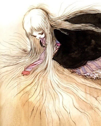 auteurhouse's tweet photo. Illustration by Amano Yoshitaka for the film Angel Egg (1985, Dir. by Oshii Mamoru) https://t.co/uXDzdR6Ssv