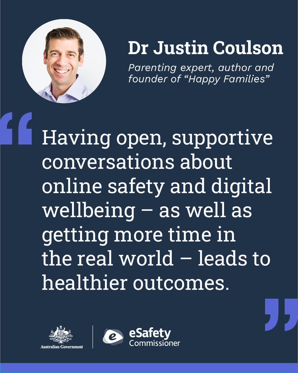 StepTogetherAUS's tweet photo. Parents and carers, this one’s for you.

It’s never too early to start building your child’s online safety skills, and with school holidays here - there’s never been a better time.

Start small:
💭 Talk about kindness, staying safe
💭 Helping them question what they see online
💭 Reminding them to protect their personal information
💭 Encouraging real-life connections through time with family, friends and community.

You don’t need to have all the answers, just starting the conversation helps.

 🔗Explore @eSafetyOffice practical tips and advice https://t.co/bL9189xzOE