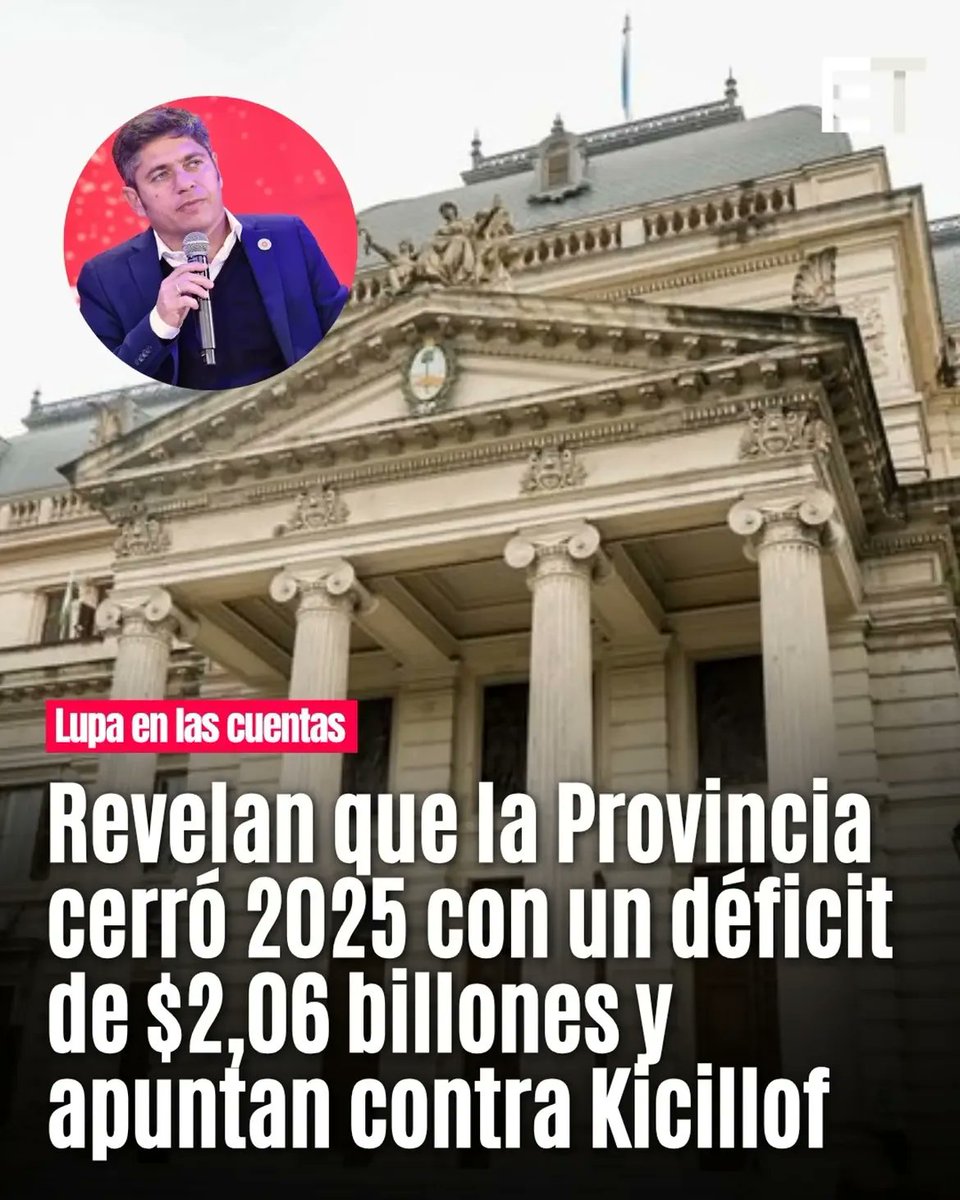 Tv_Libertaria's tweet photo. 💸KICILLOF hizo QUEBRAR a la PROVINCIA: DÉFICIT DE 2 BILLONES EN 2025‼️ https://t.co/HnMCByF9n1