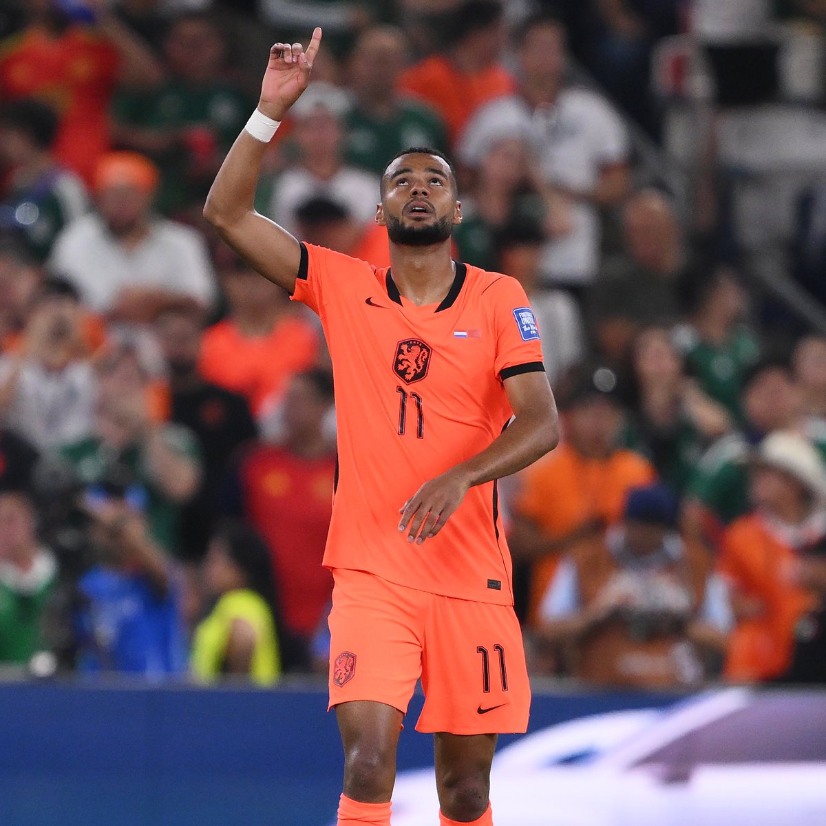 PLinUSA's tweet photo. Through it all, Cody Gakpo delivers. ❤️🇳🇱 https://t.co/xO3emyHTjR