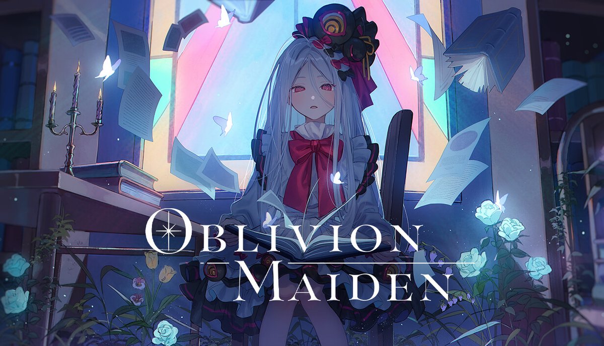 KaroshiMyriad's tweet photo. Project Ex Libris' adventure game "Oblivion Maiden" has released for free on Steam in English, Japanese, Korean, and Chinese.

Story: One day, you play a video. The moment it begins, your consciousness is drawn into an unfamiliar academy. The place where you awaken is St. Dorothia Academy, a school of magic hidden deep within a forest.

As you explore the academy, you encounter a mysterious girl named Lulunya Apathia. She spends her days broadcasting toward the vast digital sea from a quiet corner of the academy.

With her guidance, you will journey through a world where the boundary between reality and dreams has begun to blur. By touching the hearts of the students, you will uncover the truth behind a series of strange phenomena.

https://t.co/ntdyjLKmGR #OblivionMaiden #オブリヴィオンメイデン
