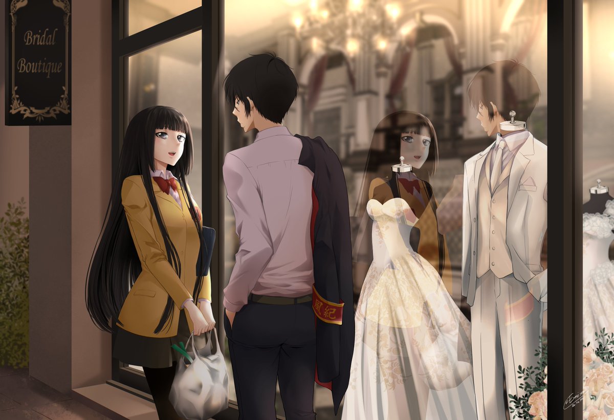EnreiNobara's tweet photo. June Bride 
จากมื้อเย็นธรรมดาในวันนี้ที่แค่ซื้อกับข้า���ไปทำกินด้วยกัน
อาจกลายเป็นมื้อที่เรานั่งทานในบ้านหลังเดียวกันตลอดไป

ใครจะรู้ว่าภาพสะท้อนในกระจกมันคืออนาคตที่ทั้งคู่กำลังเดินเข้าไปหา...
#เมฆาที่แข็งแกร่งที่สุดก็ยังอ่อนไหวกับเกล็ดหิมะเพียงเกล็ดเดียว 
#รีบอร์นยูเมะ #KHRยูเมะ https://t.co/WA9QzX9cZ5