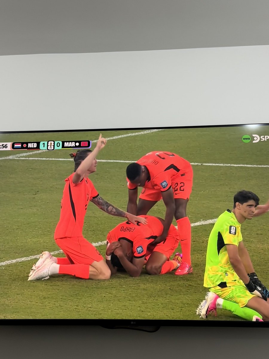 PipeAlvarez28's tweet photo. El gol de Gakpo y como sus compañeros lo celebraron con él, luego del momento tan complejo que vive el delantero, es sin duda uno de los momentos más emotivos de este mundial ⚽️🥺

Solo hace unos días, su esposa informó que murió su hijo que venía en camino.😮‍💨💔 https://t.co/M4DVL7IeE4