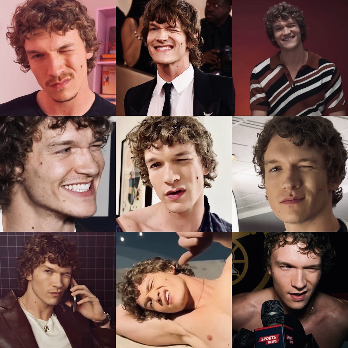 cuntzar's tweet photo. connor storrie &amp; his lethal wink .✦ ݁˖ https://t.co/wLDBqipWKP