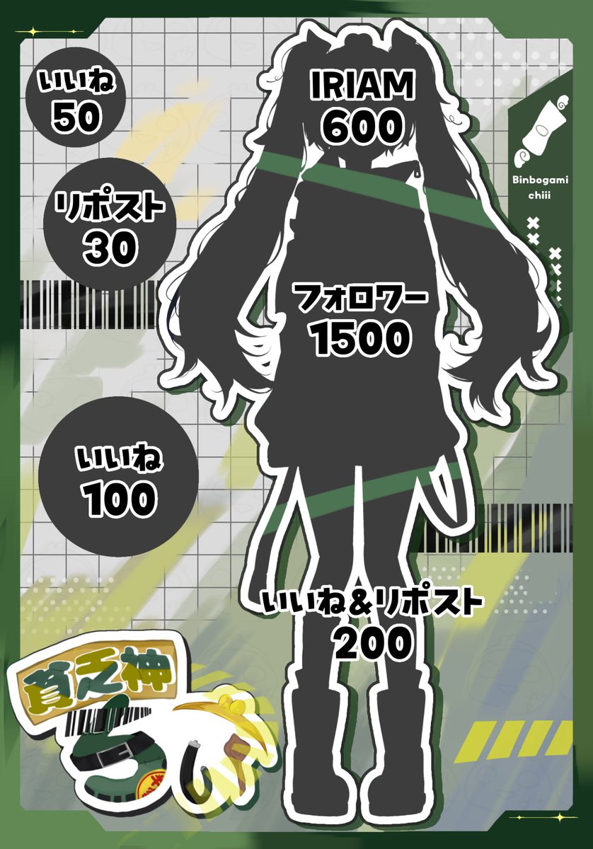貧乏神ちぃ@立ち絵公開チャレンジ tweet media