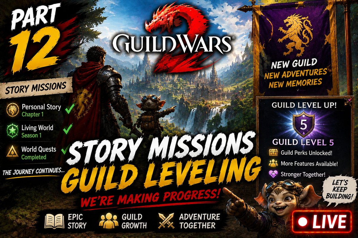 MMonarch221's tweet photo. Story Missions & Guild Progress | GW2 🔴 LIVE

https://t.co/BmXiXe4dq0
https://t.co/vtUYr6mN4o
https://t.co/FsRAYPvnNr
https://t.co/6e1JOuyM3S

#Live #Streaming #Gamer #GamingCommunity #ContentCreator
#Twitch #YouTubeGaming #TikTokLive #RumbleLive
@YouTubeGaming
 
@Twitch
@RumbleVideo
@TikTokCreators
@GamingOnRumble
@MasteringRumble