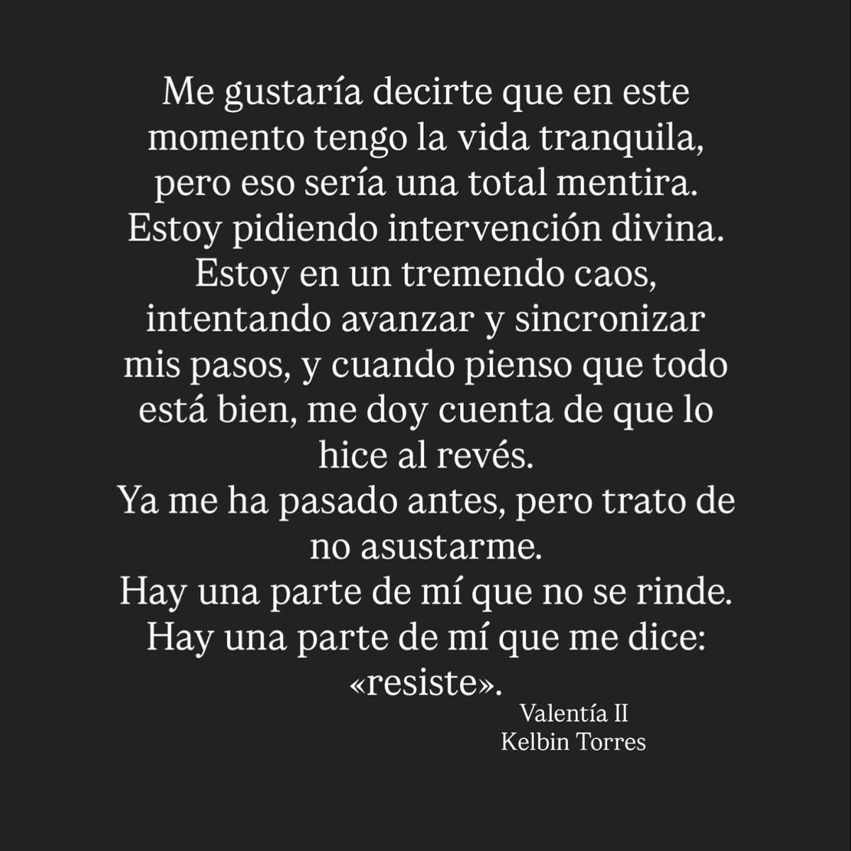 KelbinTorreshn's tweet photo. Hay una parte de mí que no se rinde https://t.co/TTjVed6uLx
