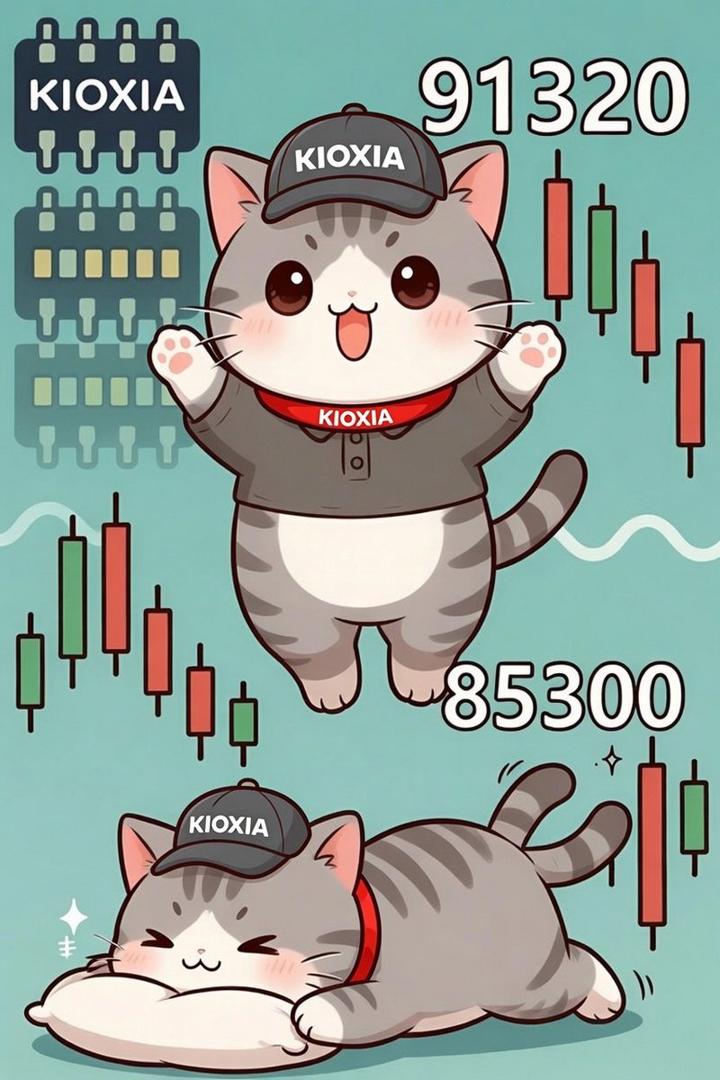 to70000000's tweet photo. 今日のキオクシア🐱 https://t.co/6NHJ4Y9qb8