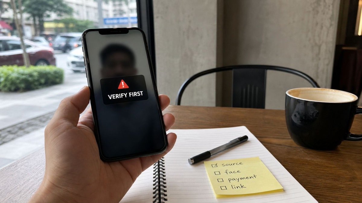 Goldchain999's tweet photo. Fake can now arrive with a face, a voice, and urgency.

That changes the trust problem for everyone.

For finance, payments, and real-world assets, the question is no longer:
“Does it look real?”

The better question:
“What is the verification path?”

If a claim cannot be checked, it should not travel faster than the evidence.

#AIFraud #Deepfakes #Trust