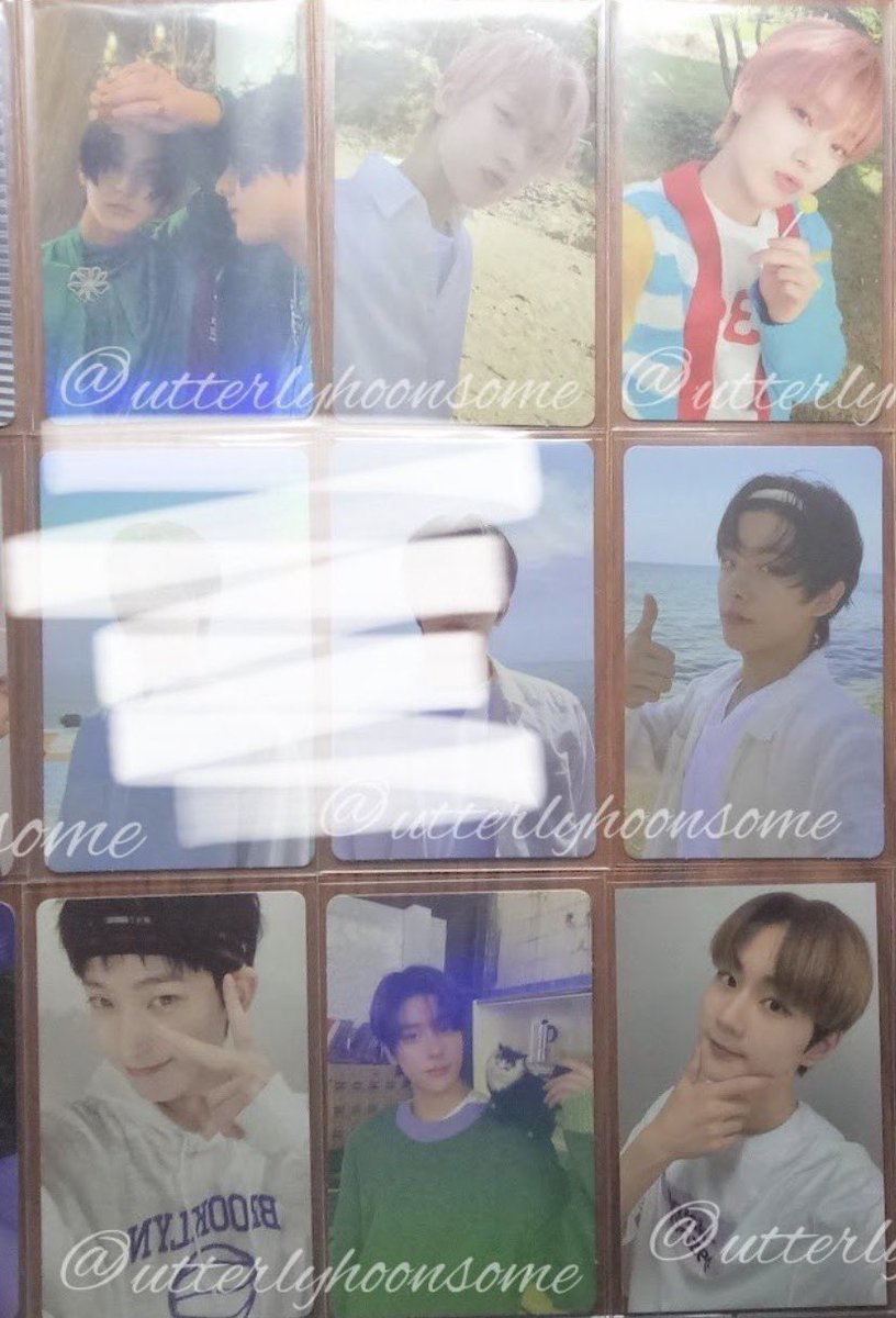 utterlyhoonsome's tweet photo. Wts lfb 
Enhypen photocards https://t.co/8VIshFwA6h