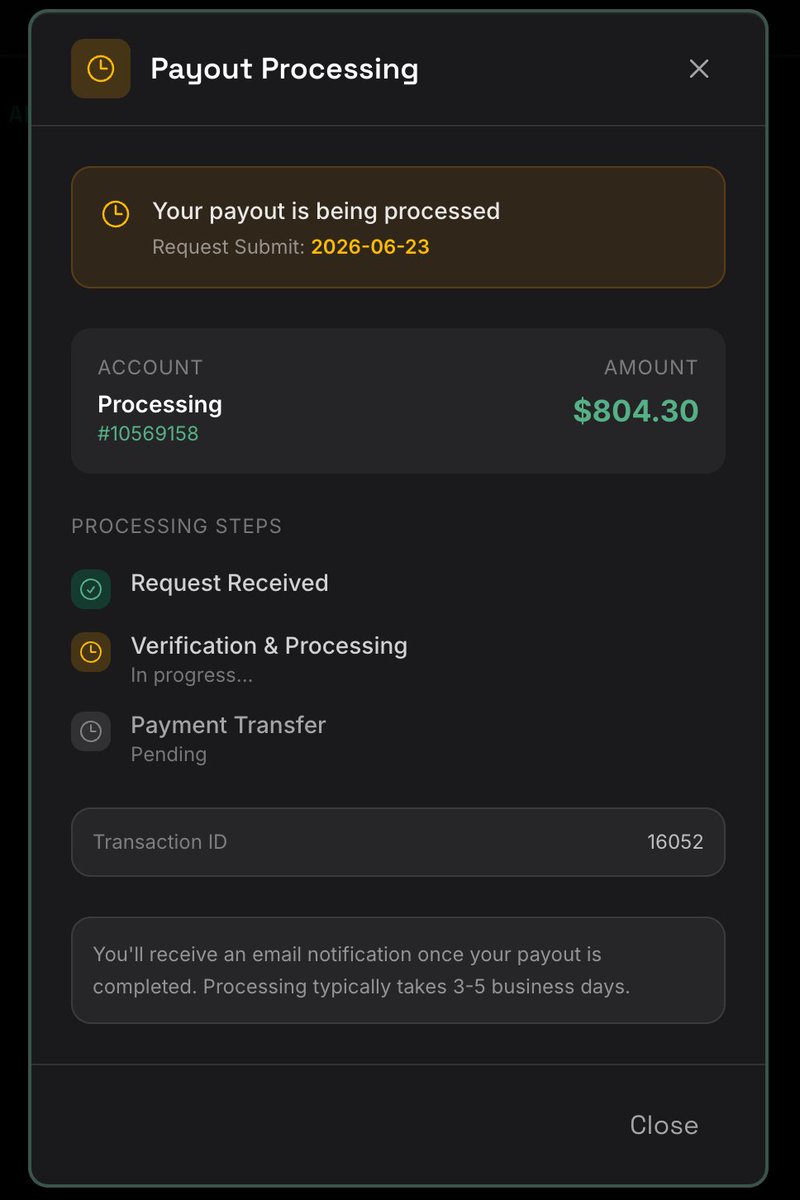 jackatlussama's tweet photo. Waiting for my payout🥲 @QtFunded https://t.co/pnyfLZTFVV