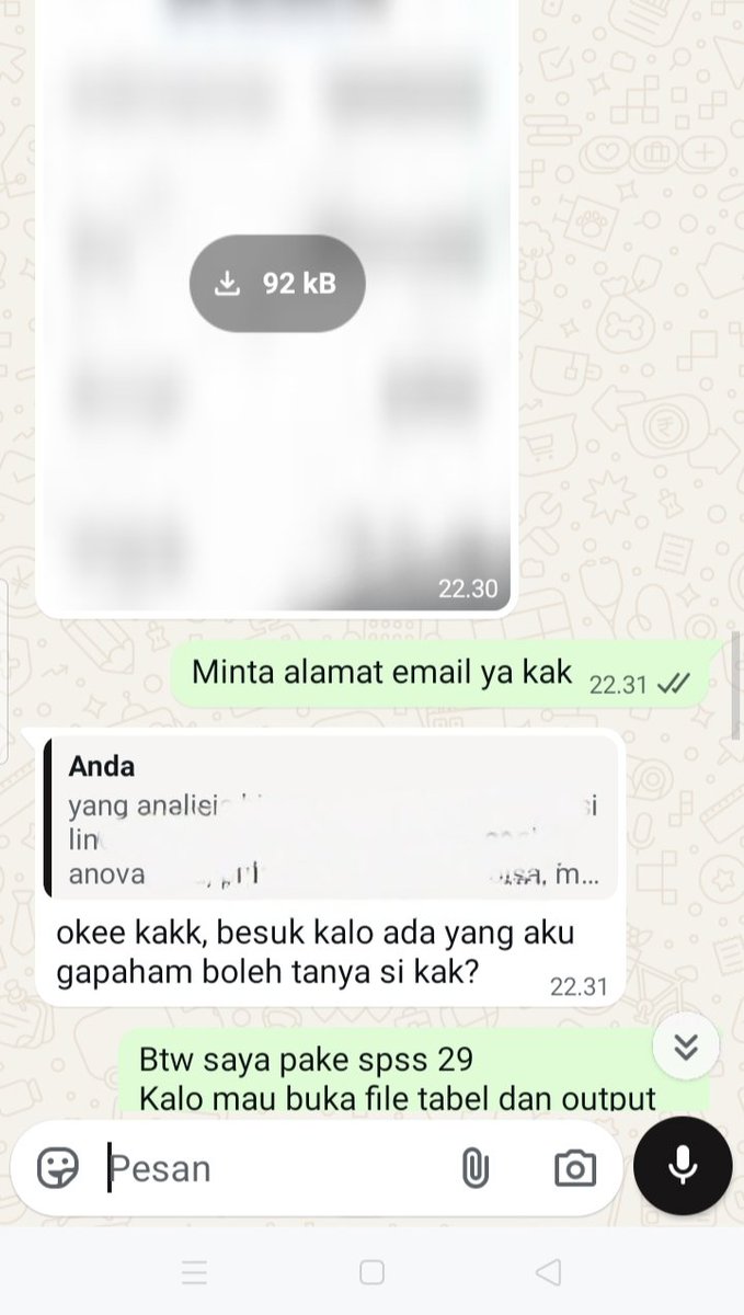 CrepesnyaKakak's tweet photo. Testimoni joki olah data spss : manipulasi dan olah data normalitas, korelasi, regresi linear berganda
#zonauang #zonaba #jokitugas #jokispss #jokiskripsi #jokitugaskuliah #jokitugasmurah https://t.co/lRiT4NSb7W