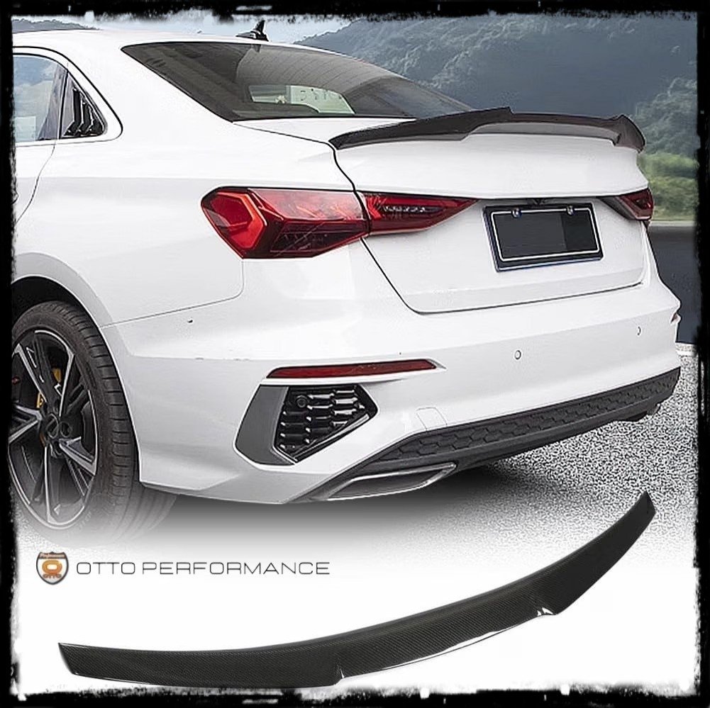 OTTOPerformance's tweet photo. FIBRA DE CARBONO 

ALERON TRASERO AUDI A3/S3/RS3 8Y SEDAN EN FIBRA DE CARBONO

PARA: AUDI A3 SEDAN, S3 SEDAN Y RS3  DEL 2021+

1. Color: negro
 
2. Material: fibra de carbono
 
Más información en https://t.co/8FlOskLhag https://t.co/T2G4gtwucc