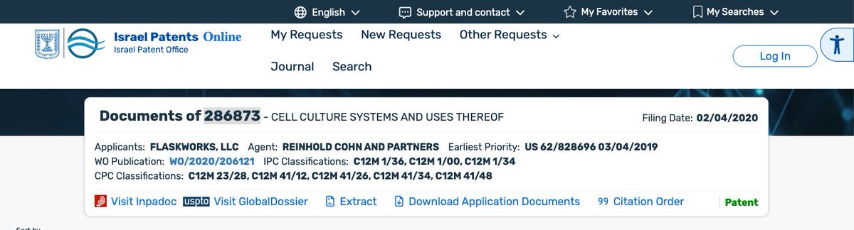 HenryMuney's tweet photo. #Flaskworks patent granted on April 14, 2026: 🇮🇱 IL286873 - "Cell culture systems and uses thereof"
$NWBO
https://t.co/nE5bcFf05P https://t.co/fYxqHJx3qp