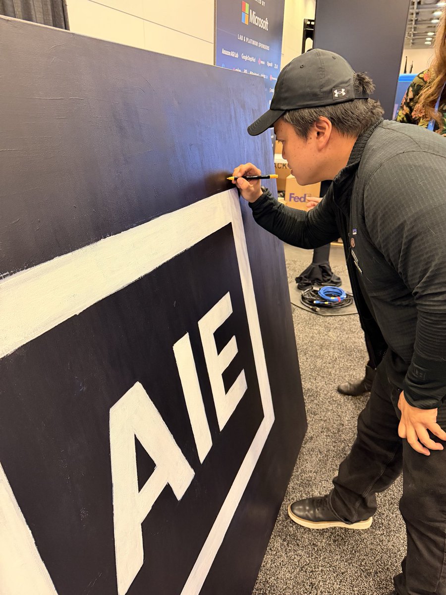 mada299's tweet photo. Well this is one way to get my art into @SFMOMA thanks to @swyx @aiDotEngineer - @altryneis is quite the artist! https://t.co/PQKHMZWGxo