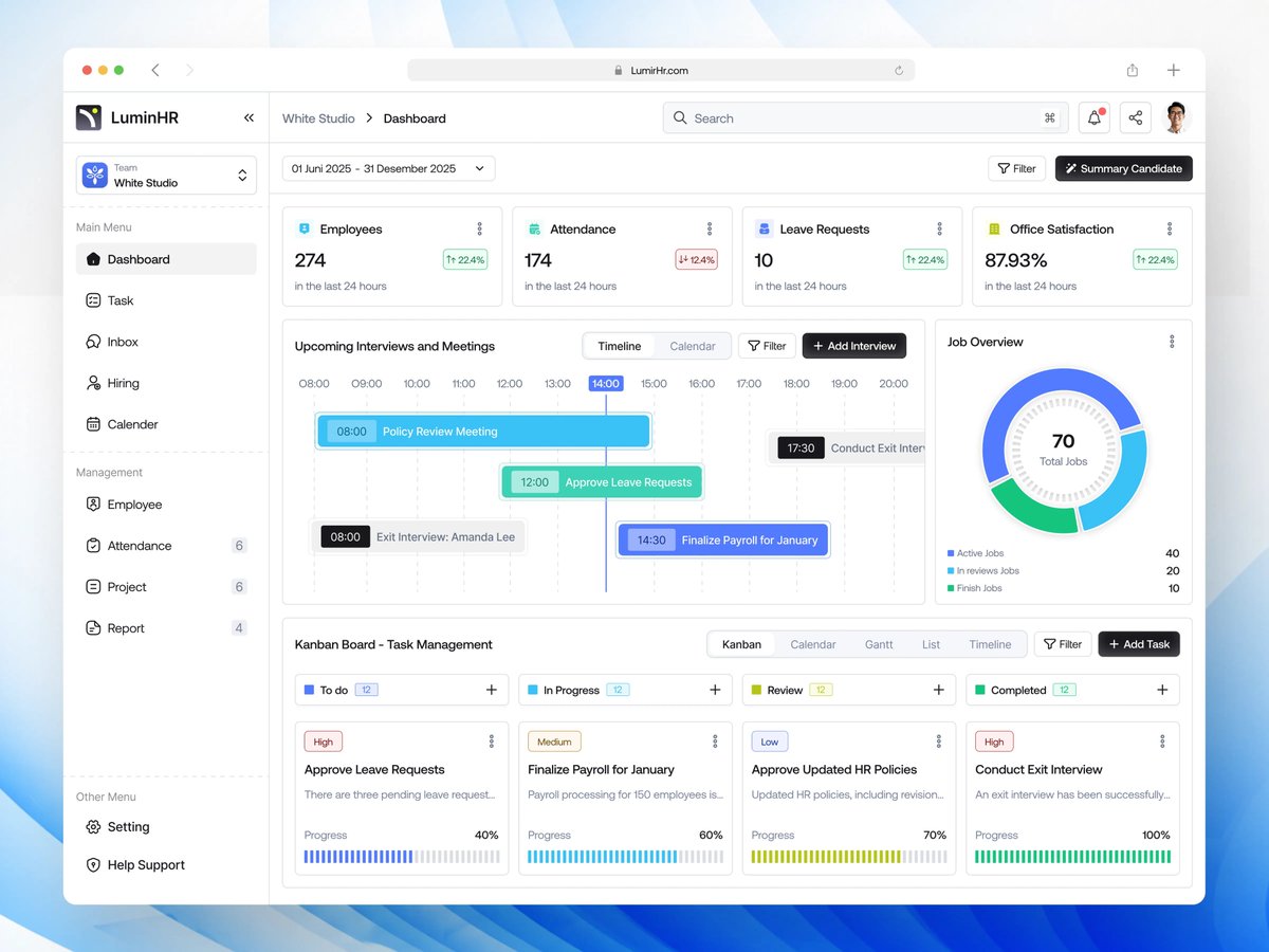 vektorastudio's tweet photo. dashboard version for HR management https://t.co/B54y8BNtGG