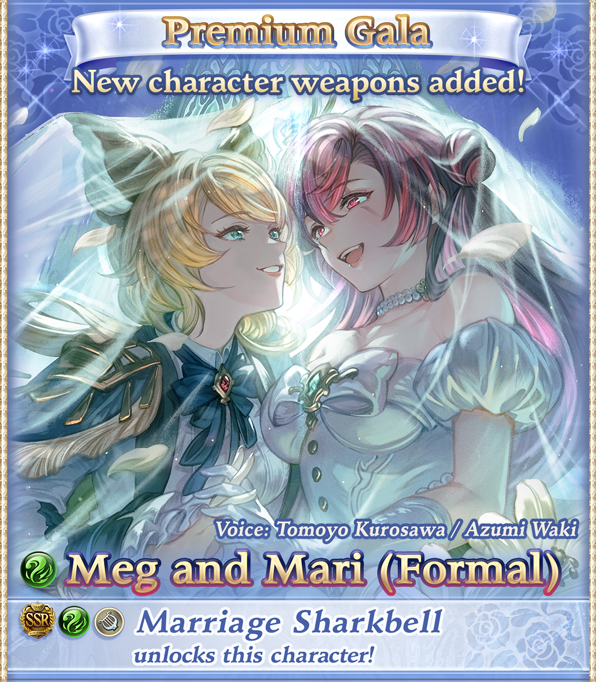 granblue_en's tweet photo. Welcome to Premium Gala, featuring new Formal versions of Meg and Mari and Europa! https://t.co/7OE5GB10PQ