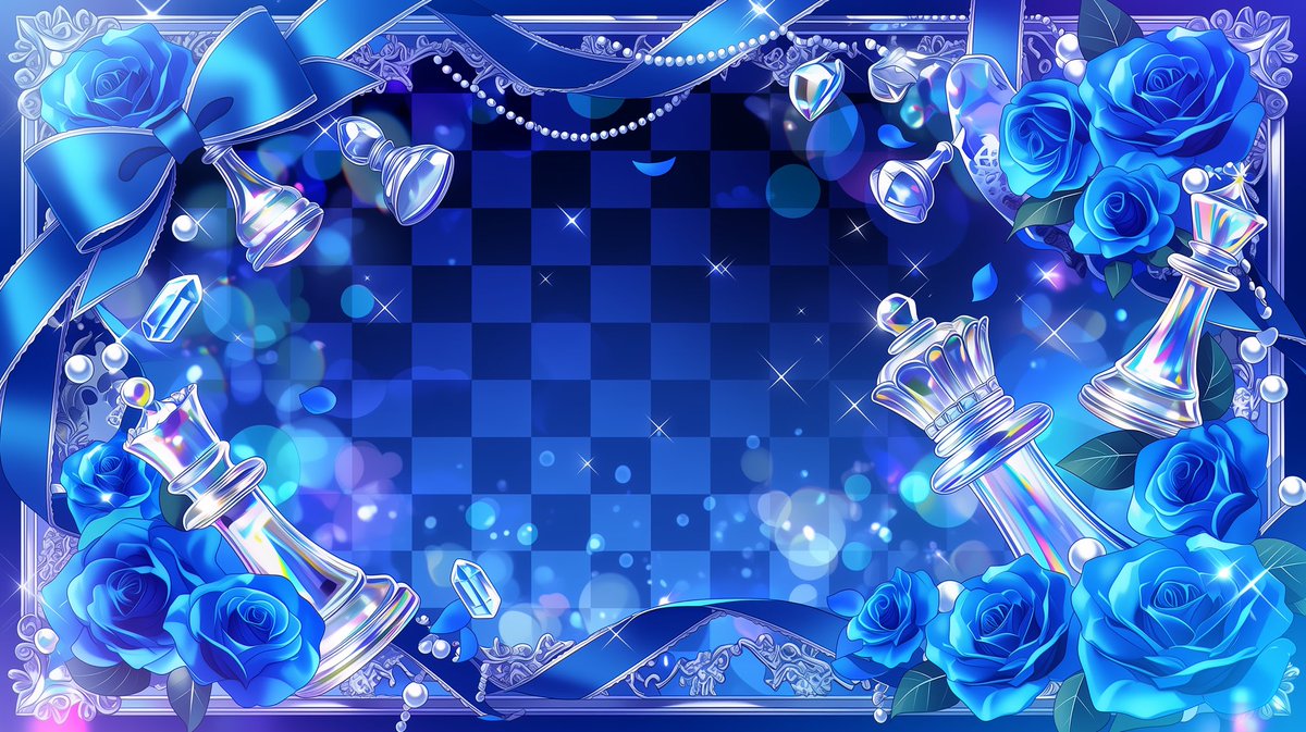 amari_AI_art's tweet photo. ( ϶’ᗜ’)϶＜横長サイズ！ガラスチェス背景♟️

好評につき16:9のYouTubeや壁紙に使えるサイズ❣️

ガラスのようなチェス駒と、
薔薇やリボンを組み合わせたフレーム背景💎✨

🆗加工・商用利用
🆖プロフの固定を必読
#あまりのフリー素材 https://t.co/JfBJT6D1ef