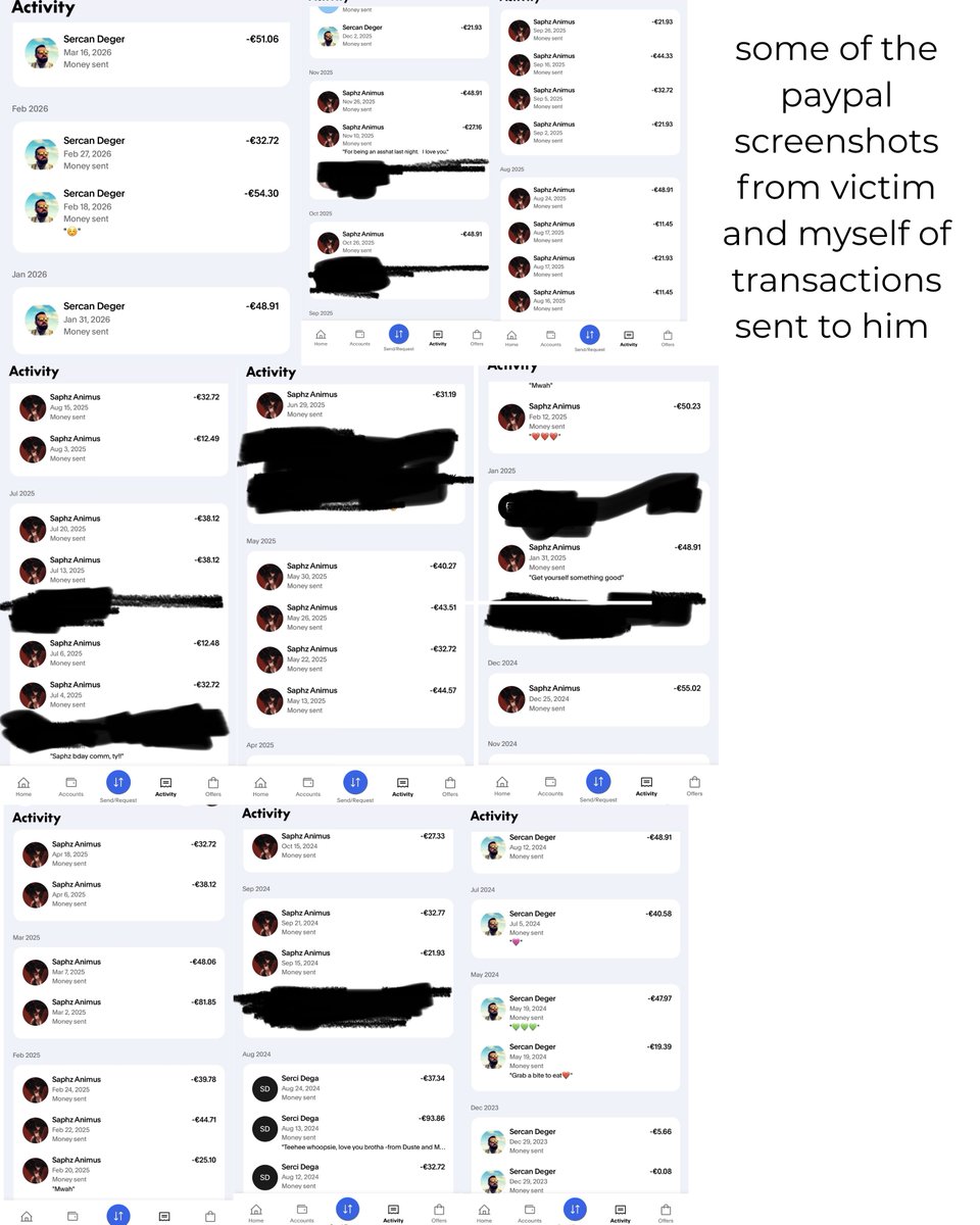 Kinslayers621's tweet photo. @Stakes_xiv I hope this message provides clarity to everyone that thought they knew who Saphz is and to prevent him from spreading any misinformation. This is not an attack, this is me providing evidence of 1. literal crime voyeurism 2. A sliver of the magnitude of the damage he has done. https://t.co/fZweUdQnWx
