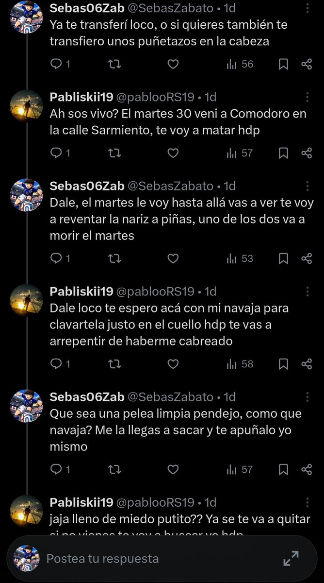 SebasZabato's tweet photo. Mañana ya voy de viaje para allá, así va a aprender a respetarme el hdp, que mrd se cree? https://t.co/d3BnwPnLJZ