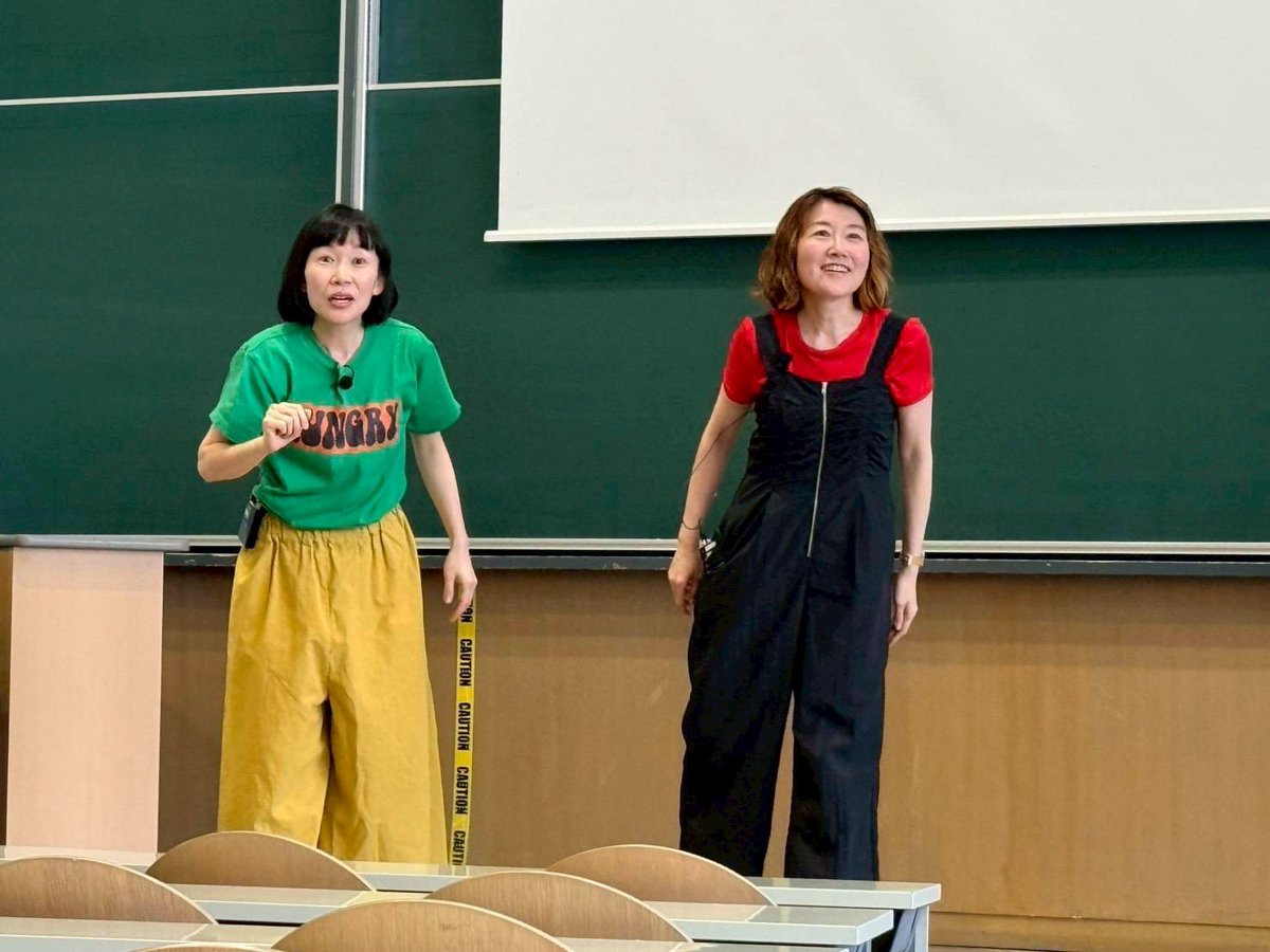 ex_ammonite's tweet photo. 沢山のSmartな慶應大学の生徒さんたちから質問もいただけて　めちゃくちゃ嬉しかった���す！！ありがとうございました！！ https://t.co/e4qE1cf2hS