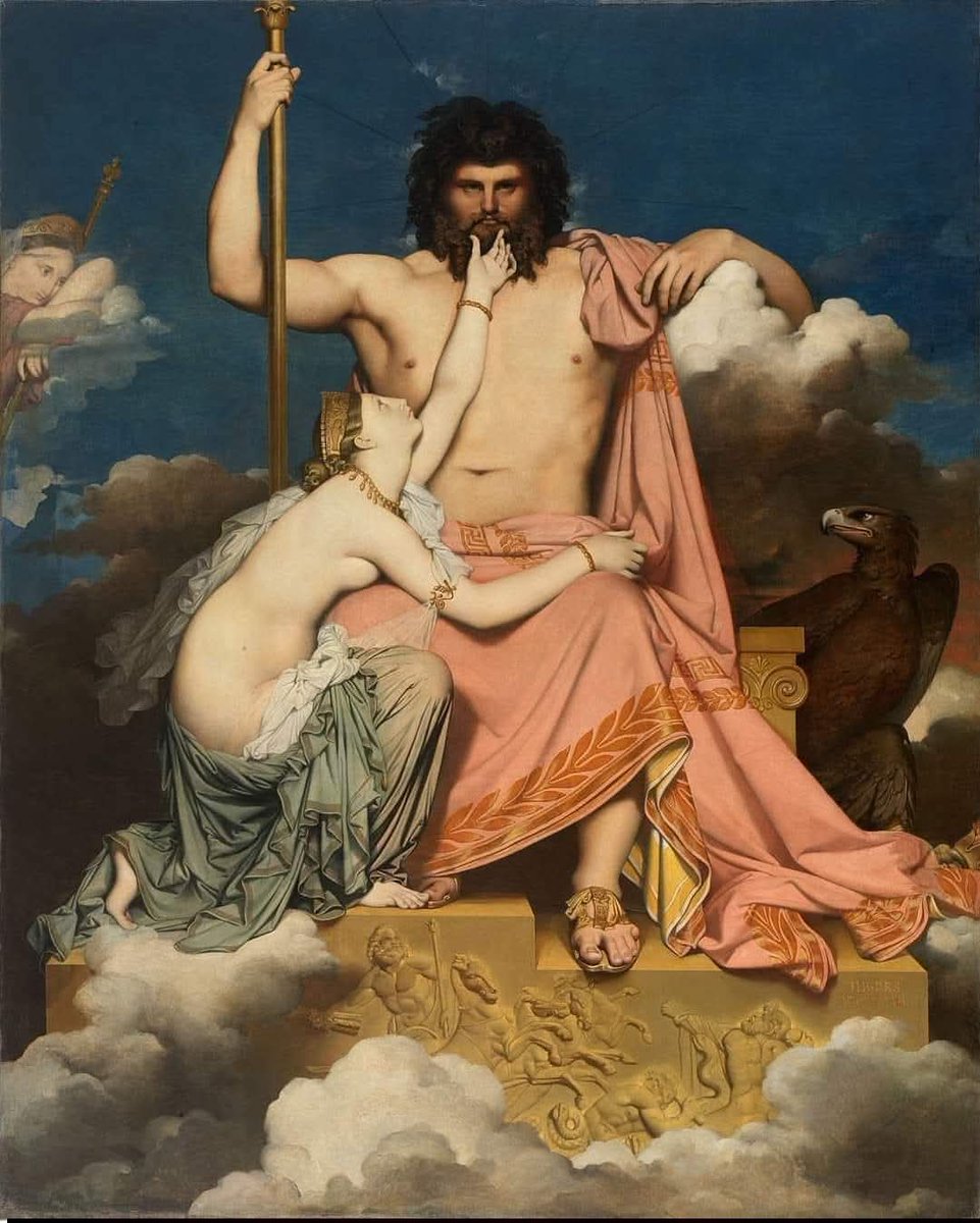altamas87's tweet photo. Jean-Auguste-Dominique Ingres (French, 1780–1867) 
Jupiter and Thetis 
1811
oil on canvas
324 × 260 cm 
Musée Granet, Aix-en-Provence https://t.co/SSFFPU5Mx2