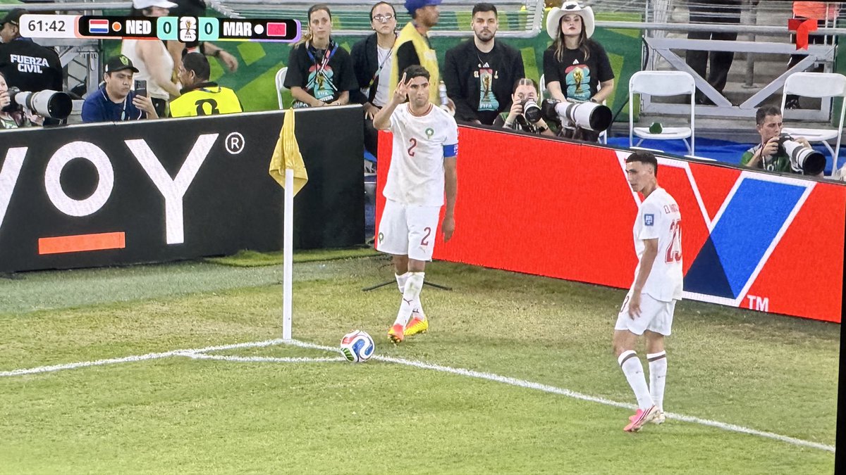 Rev_Up_Alda's tweet photo. Hakimi telling his teammates how manny more Corners he needs to hit that Hard Rock Bet 😮‍💨 #worldcup #marroco #netherlands #memes #nedmar https://t.co/aY2YcLWPcX