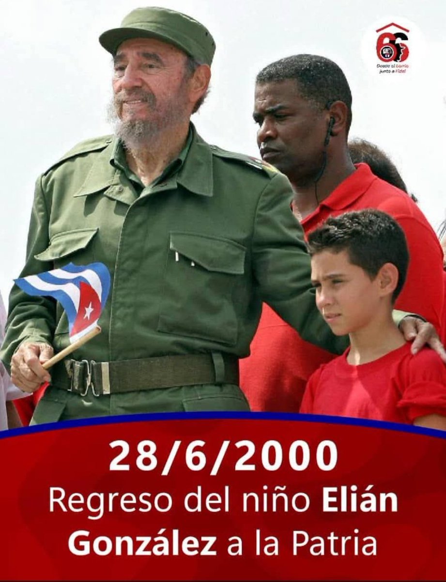 danelis41335's tweet photo. #CubaViveEnSuHistoria, desde #Vertientes #Camagüey recordamos la victoria del pueblo cubano hace 26 años cuando logramos el regreso del niño Elián Ginzález Brotón. https://t.co/rUBvka7jqf