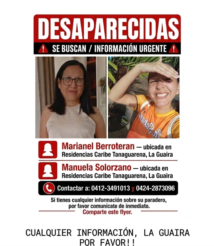 DanielaMar36183's tweet photo. @CrismarSPG_ AYUDA RESIDENCIAS CARIBE TORRE C AÚN NO SABEMOS DE SU PARADERO 🫩🫩🫩 SON UNA TÍA Y UNA PRIMA https://t.co/EXz3L9LXEG