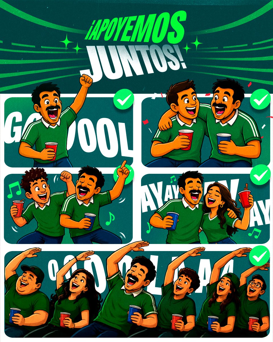 miseleccionmx's tweet photo. Cantar, gritar, abrazar y convivir... ⚽️

Apoyemos a la Selección sin lanzar objetos, cuidándonos y demostrando porqué #SomosMéxico 🇲🇽 https://t.co/vMQTJHDwIh