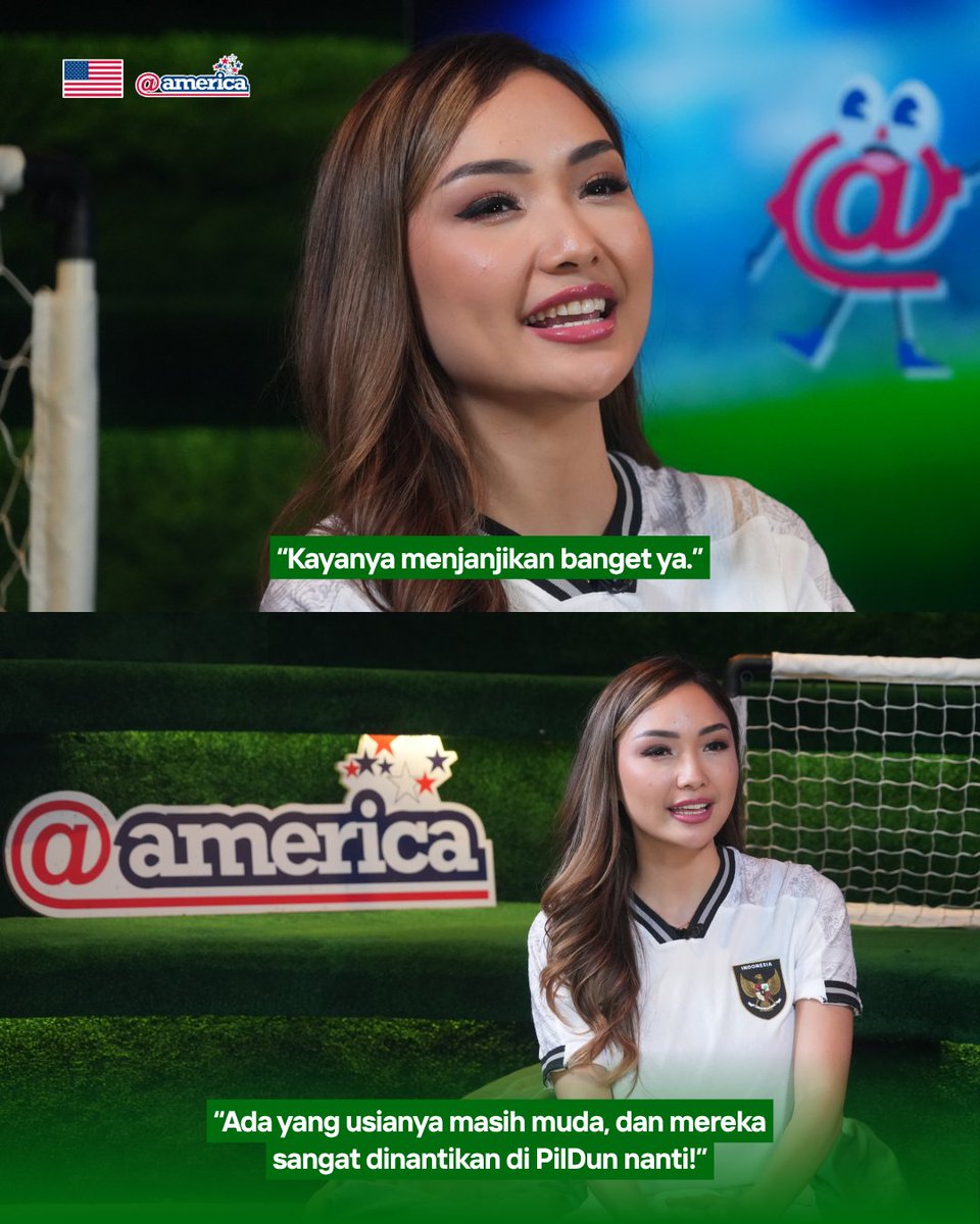 atamerica's tweet photo. MainKe@america Trivia with Natascha - Quiz #3

Share your picks in the comments below and tell us why! 👀⚽

How to participate and win the prizes?
1. Follow @atamerica on Instagram, X, and Facebook
2. Watch the full episode of MainKe@america with Natascha Germania on YouTube
3. Answer the weekly quiz questions on 9, 16, 23 June
4. Submit the answer through the social media comment section, tag three friends to encourage them to join the quiz, and use hashtag #MainKeatamerica #TriviawithNatascha

Last chance to win exclusive soccer merchandise! Good luck, #SOBATamerica! ✨

#MainKeatamerica #TriviawithNatascha